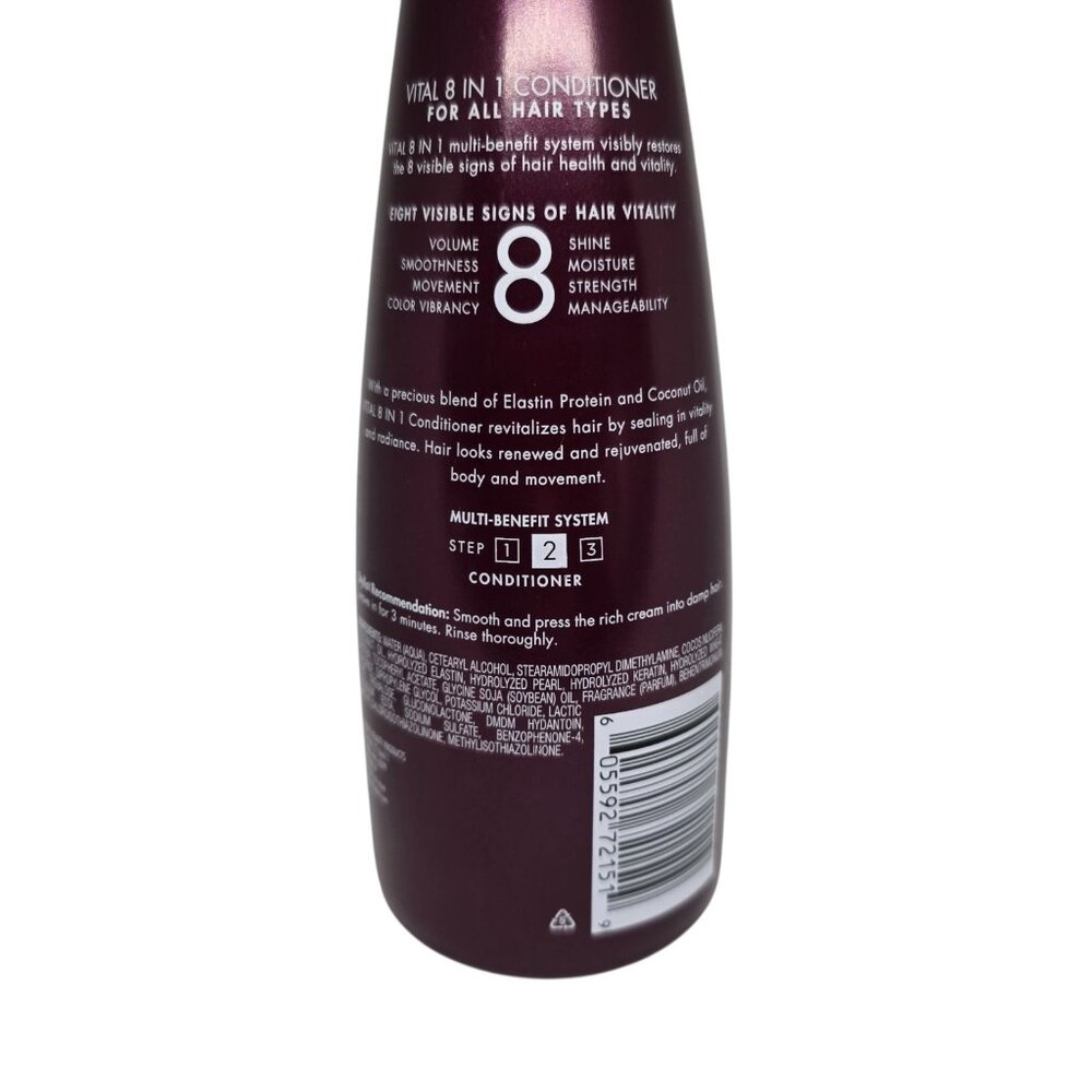Nexxus Vital 8 In 1 Conditioner 4 Pack 400mL Bottles Silicone Free Elastin & Coc - Picture 3 of 6